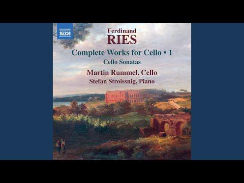 Preview image for the video "Ferdinand Ries: Sonata for Cello and Piano No. 1 in C Major, Op. 20 (Martin Rummel, Stefan Stroissnig)".